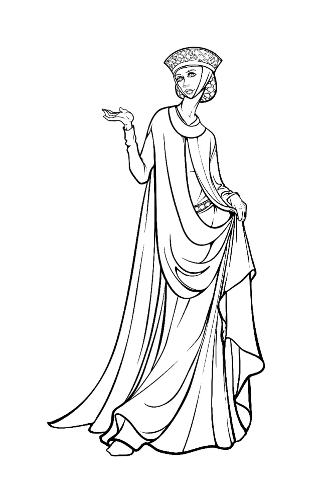 The Middle Ages. Anti-Stress Coloring Book