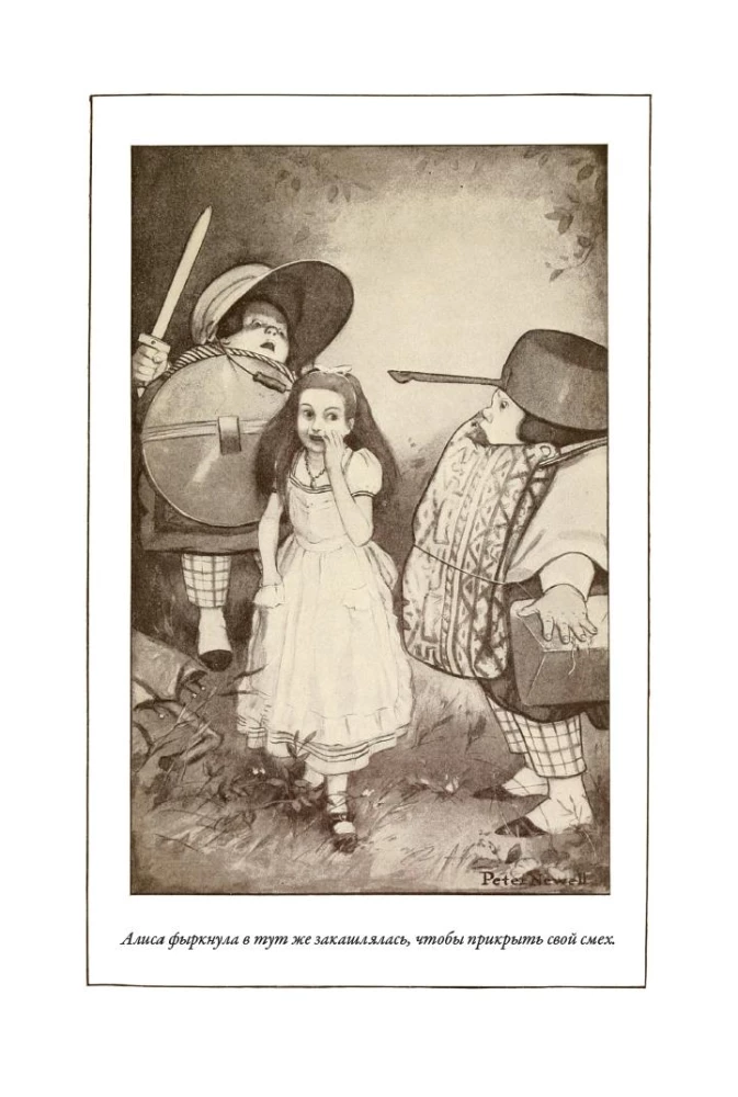 Alicja w Krainie Czarów. Alicja w Lustrzanej Krainie tłumaczenie Demurowej ilustracje Newella